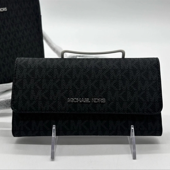 Michael Kors Large EW Crossbody Bag & Large Trifold Wallet Black | BUNDLE SET - Picture 5 of 13